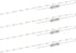 24 Inch Blue Car Led Strip Light Cuttable 12V for Inside Automotive Car Truck Marine Boat Inside, Pack of 4...