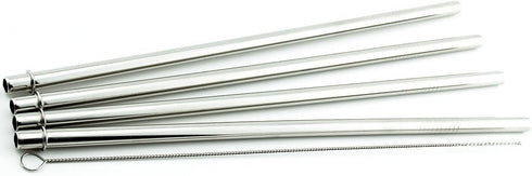 4 Pack Cocostraw for Bubba Envy 32 & 48 oz Big Tumbler PerfectFIT 18/8 Stainless Steel Drinking Straws With Cleaning Brush...