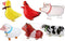 Pack of 6 Walking Animal Balloons Farm Animal Balloon Birthday Party BBQ Party Décor(Pony,Duck,Rooster,Cow,Pig,Sheep)...