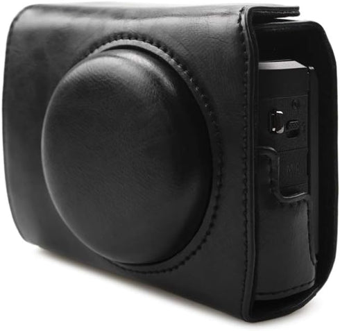 Rieibi G7X II G7X III Case - Vintage Leather Camera Case for Canon PowerShot G7 X Mark II/G7 X Mark III DSLR Camera - Protective Case with Strap, ...