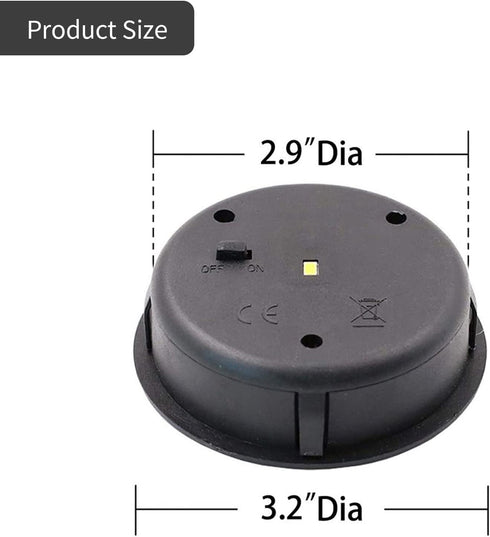 2Packs Replacement Solar Light Parts, Waterproof Solar Light Tops, Decorative LED Solar Panel Lantern Lights for Outdoor Hanging Lanterns Garden P...