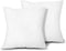 EDOW Throw Pillow Inserts, Set of 2 Lightweight Down Alternative Polyester Pillow, Couch Cushion, Sham Stuffer, Machine Washable. (White, 18x18)...