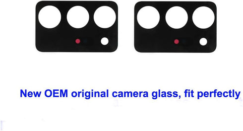 2pcs OEM Original Back Note 20 Ultra Camera Glass Lens Replacement for Samsung Galaxy Note 20 Ultra 5G (All Carriers) with Repair Tools Kit (2pcs ...