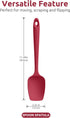 U-Taste Silicone Spoon Spatula Set: 480ºF Heat Resistant Food Grade Flexible Rubber Spoonula, Nonstick Cooking Mixing Scooping Kitchen Baking Scra...