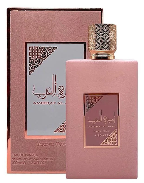 Lattafa Asdaaf Ameerat Al Arab Prive Rose Eau de Parfum Spray for Women, 3.4 Ounce...