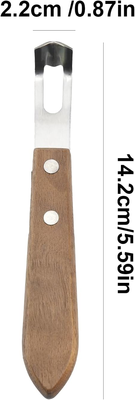 Channel Knife, Lemon Peeler Zester Tool, Wood & Stainless Steel Peeler, Ultra Sharp Lemon Rind Twist Peeler Tool, Kitchen Tool for Lemon Orange Ci...
