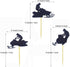 Morndew 24 PCS Snowmobile Cupcake Toppers for Sport Party Baby Shower Birthday Party Wedding Party Decorations...