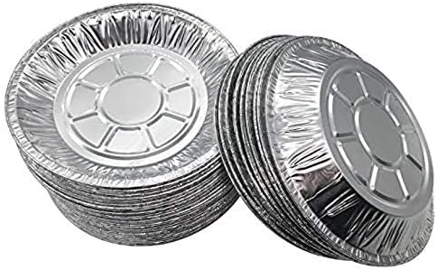 Premium 6" Aluminum Foil Pie Pans 50pcs/set. Disposable Tin Plates for Pies Tart Quiche...