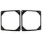 2pcs 120mm Black Antivibration Rubber Fan Gasket 120 x 120 mm 12cm Shock Absorption Pad for Computer PC Case, Black...