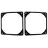 2pcs 120mm Black Antivibration Rubber Fan Gasket 120 x 120 mm 12cm Shock Absorption Pad for Computer PC Case, Black...