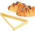 FOYARA Large Size Cream Horn Molds, Lady Lock Forms Set of 6 Stainless Steel Cannoli Tubes & 1Pc Plastic Croissant Cutter Bread Line Mould...