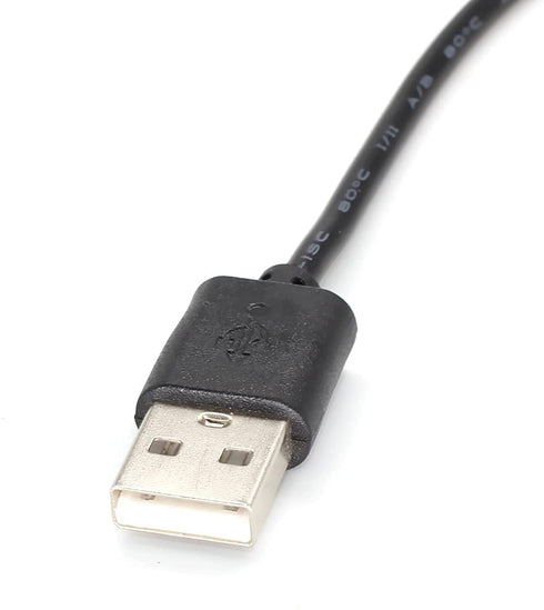 Pack of 2 Full Speed 12V Voltage Step-Up USB to 3-Pin and 4-Pin PC Fan Sleeved Power Adapter Cable...