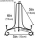 LIONWEI LIONWELI 6 Inch Black Iron Plate Stand Holder Easel Display Stand for Plate?Picture?Photo and More,4 pcs....