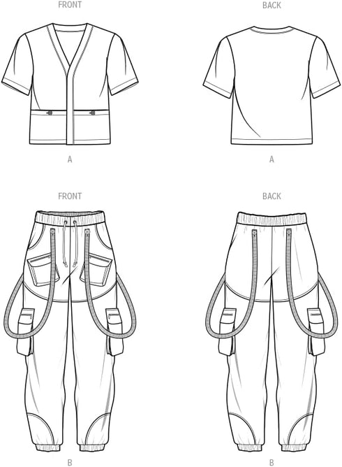 McCall's Unisex Adult Clothing Sewing Pattern Kit, Design Code ME2047, Multicolor, 44-46-48-50-52 US...