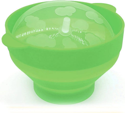 The Original Popco Silicone Microwave Popcorn Popper with Handles, Silicone Popcorn Maker, Collapsible Bowl Bpa Free and Dishwasher Safe...