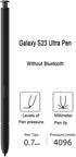 Galaxy S23 Ultra Pen Replacement for Samsung Galaxy S23 Ultra 5G Touch Screen Stylus Pen, S23 S Pen Without Bluetooth Replacement Tips/Nibs (Black...