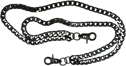 Men Wallet Chain Biker Fashion Jean Keychain 2 Long Strands Motorcycle Biker Black...