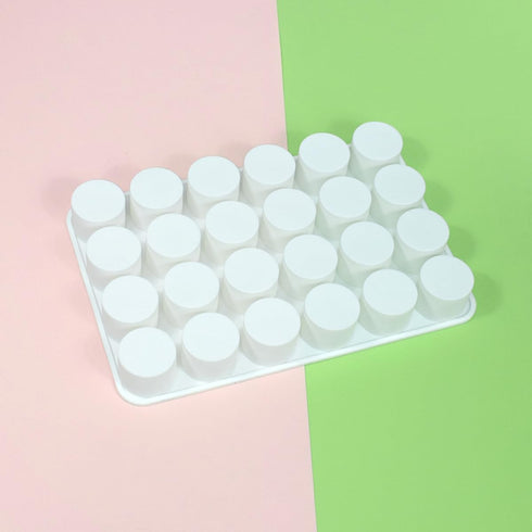 24 Cavity Cylinder Silicone Cake Mold For Cookies Making 3D Handmade Kitchen Reuse Baking Tools Decorating Mousse (B_ Cylinder)...
