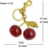 Cherry Bag Charm, Cute Keychain with Metal Key Ring and Clip, Cherry Charm for Purse,Key,Car Remote,Bags Accessories for Women Girls...