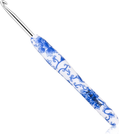 BCMRUN 4.5 mm(7) Crochet Hook, Ergonomic Handle for Arthritic Hands, Soft Rubber Grip Extra Long? Knitting Needles for Beginners and Knitting Croc...