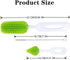 3 PCS Baby Bottle Cleaning Brush Durable Silicone Bottle Brush Silicone Bottles Cleaner Bottle Accessories-Bottle, Nipple and Straw Brushes for Wa...