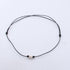 Single Pearl Choker Necklace can be Adjustable Leather Cord One Bead Jewelry for Women Handmade...