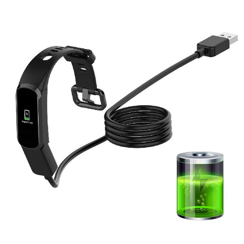 Cuifati Bracelet Watch Charger, 1 Meter Long Wristband Charger, Portable USB Charging Cable Rubber TPE Soft Wire USB Charger Adapter for Smart Bra...