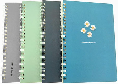 ALIMITOPIA 4 Pack Spiral Notebook Journal,Wirebound Ruled Sketch Book NotePad Diary Memo Planner,A5 Size(8.3X5.7) & 60 sheets...