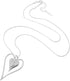 Long Heart Necklace for Women Silver Chain Pendant Y Necklace Set Statement Pendant Chic Jewelry with Gifts Box...