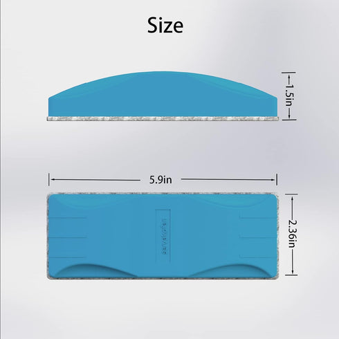 Magnetic Dry Eraser, Whiteboard Eraser, Glass Board Eraser(Blue),10 Changable Felt Pads Included, for Classroom, Home Education and Office...