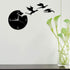 The Geeky Days Magic Flying Angry Fantasy Dragon Wall Clock Abstract Gothic Fairytale Dragon Wall Art Quartz Analog Quiet Decorative Wall Watch...