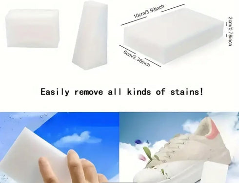 Silicone Sponge Pads for Home and Office, Non-Stick, 25 Count, White...