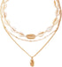 Cowrie Shell Necklace for Women Natural Sea Shell Beads Choker Necklace Gold Shell Charm Necklace Adjustable Layered Seashell Beach Necklace Summe...