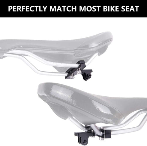 Bicycle Saddle Rail Camera Mount Bike Seat Mount for GoPro Hero 11/10/9/8/7/6/5s/5/4s/4/3+ Campark AKASO DJI OSMO Action Cameras Accessories(Black...
