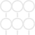 6 Pack Universal Metal Rings Sticker Compatible with MagSafe Magnetic Wireless Charger iPhone 13 12 Pro Mini Max, Ultra-Thin Car Charger Conversio...