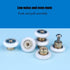 4X Replacement Shower Door Rollers/Runners/Wheels 19mm Diameter...