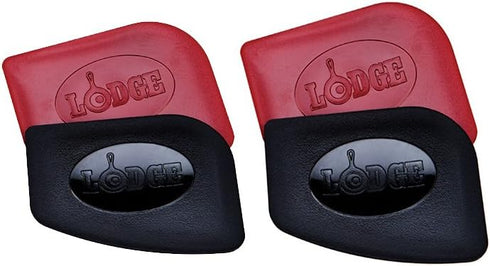 Lodge Polycarbonate Red and Black Pan Scraper, Set of 4...