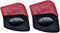 Lodge Polycarbonate Red and Black Pan Scraper, Set of 4...