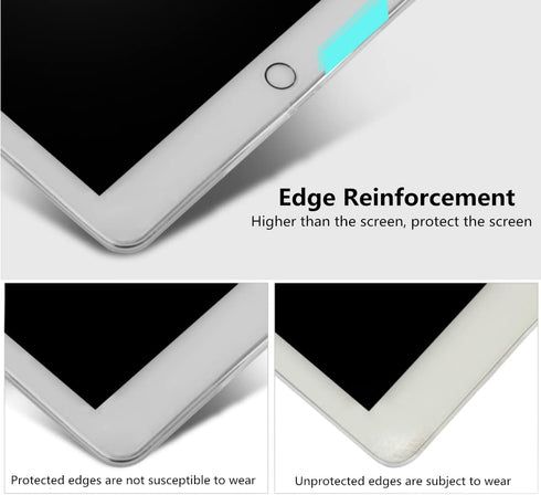 iCoverCase Compatible with iPad 10.2" (2021/2020/2019) Clear Case, Ultra-Thin Transparent Soft TPU Back Cover Resistant Flexible Case for iPad 9th...