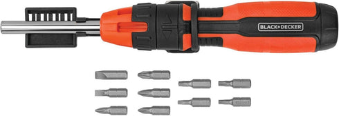 BLACK+DECKER Ratcheting Screwdriver, 10 Bit (BDHT68000)...