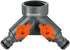 Gardena 36938 Garden Hose Y-Valve With Flow Control Valves, Connect 2 Hoses to 1 Tap, Made in Germany...