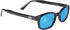 Pacific Coast Sunglasses X-KD's Black Frame/Turquoise Lens (1129) Rectangular Sunglasses, Adult...
