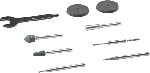 Dremel 735-01 Glass Etching Rotary Tool Accessories Kit - 8 Piece Set - includes Grinding Stones, Polishing Disc, and Diamond Drill Bit, Blue...