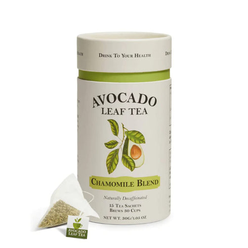 Avocado Leaf/Chamomile Tea – Caffeine-free, Herbal Tea | Immune Support | Cold Brew or Hot Tea | 15 Tea Bags - 30 Servings (Gluten Free & Non-GMO)...