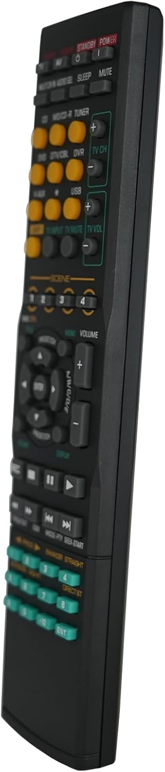 Replacement Remote Control Fit for HTR-6230 RX-V365 RAV312 RAV311 RAV212 RX-V461G RX-V2800 for Yamaha AV Receiver...