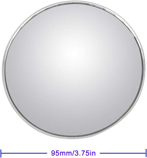 2PCS Non-adjustable Large Stick-on Convex Blind Spot Mirror,3.75" HD Glass Big Round Convex Rear View Mirror,Strong Adhesive Mirror for Car, Van, ...