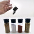 3 OZ Plastic Spice Jars Bottles with Black Sifter Caps Seasoning Jars Set Shaker Lids for Condiment Storing Spice...