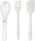 Silicone Spatula Set Food Grade with Pastry Brush and Whisk, Nonstick Cookware High Heat Resistant Seamless Design Kitchen Spatulas for Cooking, B...
