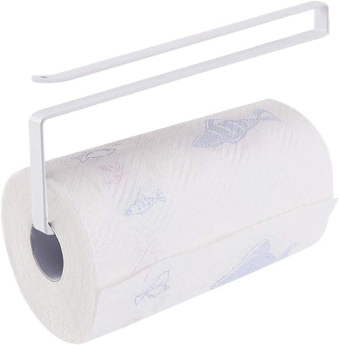 Usmascot Paper Towel Holder Dispenser Under Cabinet Paper Roll Holders (NO Drilling) for Kitchen Bathroom, Hanging Paper Towel Rack Hanger Over th...