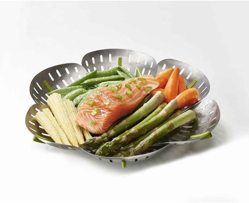 Joseph Joseph - 45033 Joseph Joseph Bloom Stainless-Steel Steamer Basket Folding, One-Size...